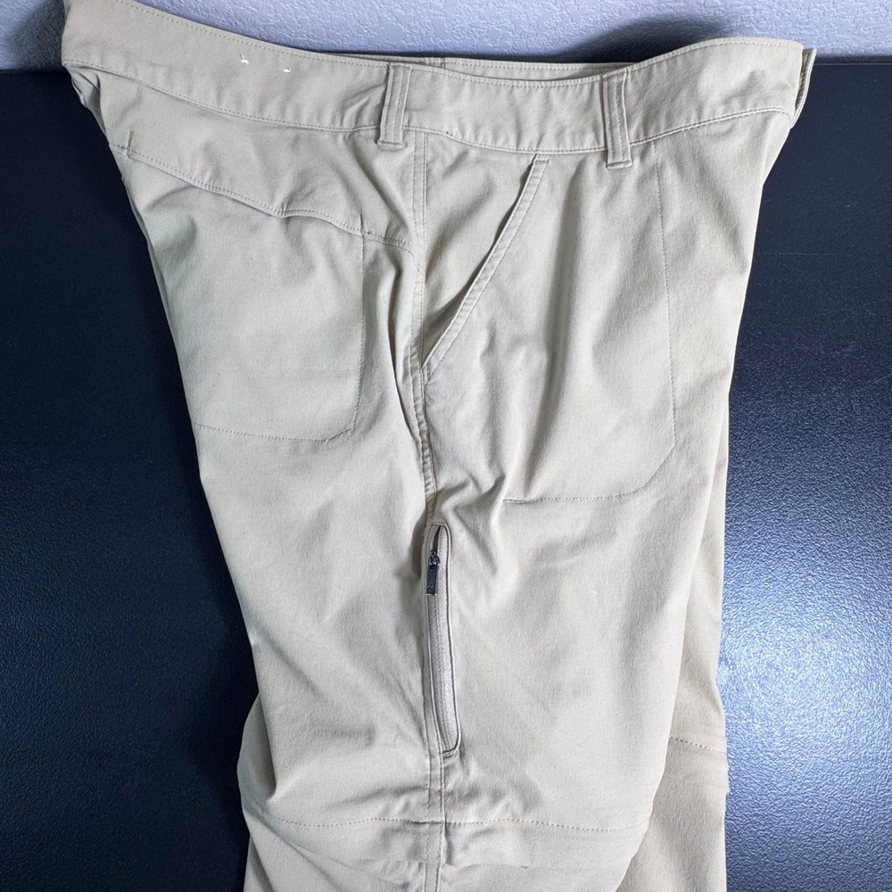 Columbia Womens Omni-Shield Convertible Hiking Pants Tan Zip Off Shorts 2087061 - Picture 5 of 13